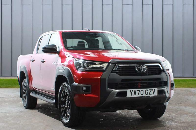 Compare Toyota HILUX 2.8 D-4d Invincible X Double Cab... YA70GZV Red