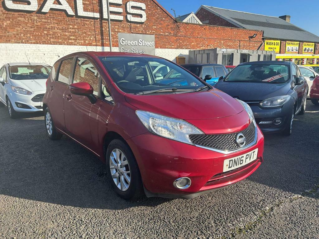 Compare Nissan Note 1.2 Acenta Premium Euro 6 Ss DN16PVT Red