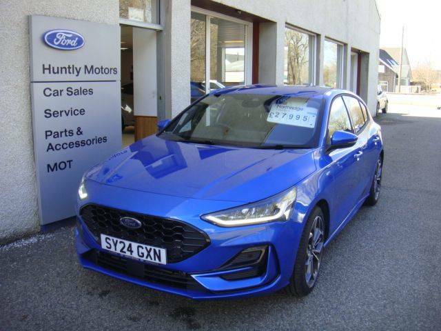 Compare Ford Focus 1.0 Ecoboost Hybrid Mhev St-line X SY24GXN Blue