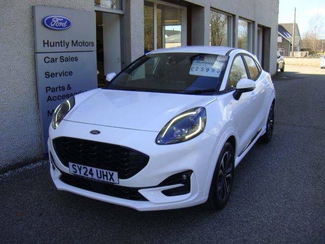 Compare Ford Puma 1.0 Ecoboost Hybrid Mhev St-line Dct SY24UHX White