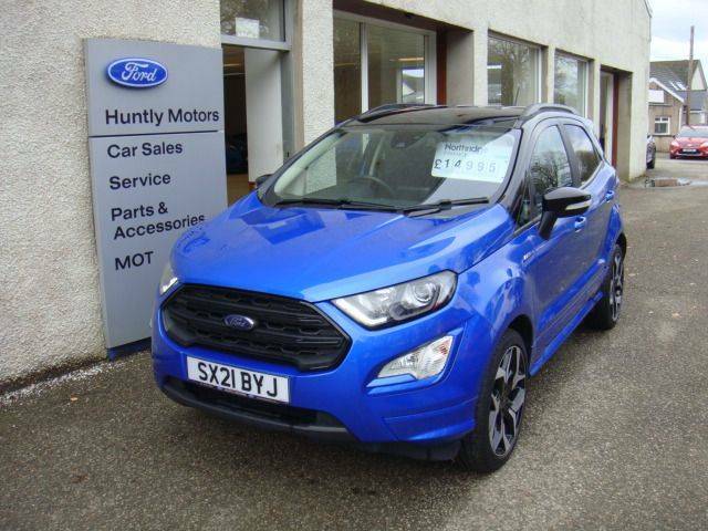 Compare Ford Ecosport 1.0 Ecoboost 125 St-line SX21BYJ Blue