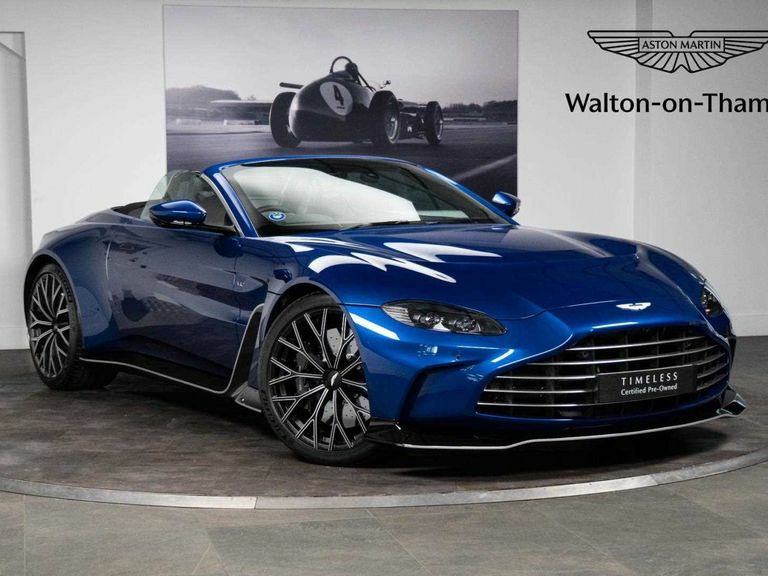 Compare Aston Martin Vantage 5.2 V12 Biturbo Roadster Euro 6 Ss V700SAX Blue