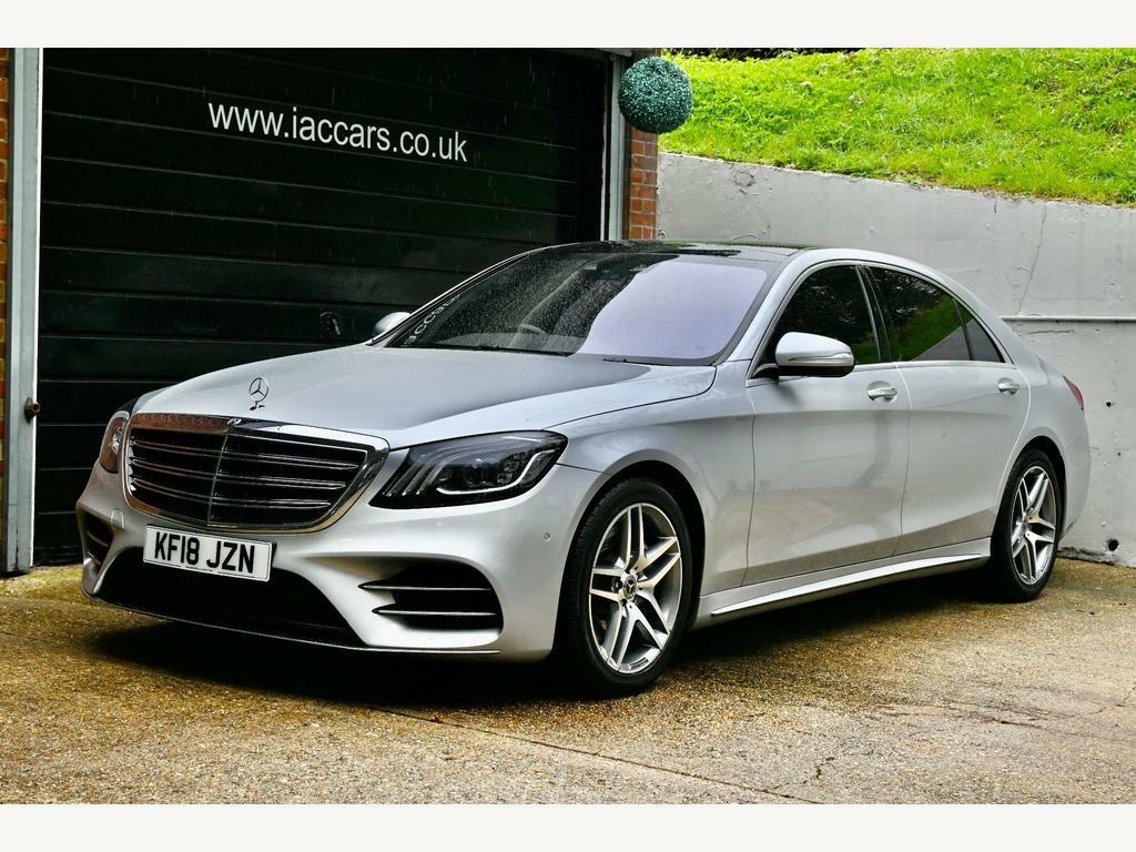 Compare Mercedes-Benz S Class 3.0 S500l Mhev Amg Line Executive G-tronic Euro KF18JZN Silver