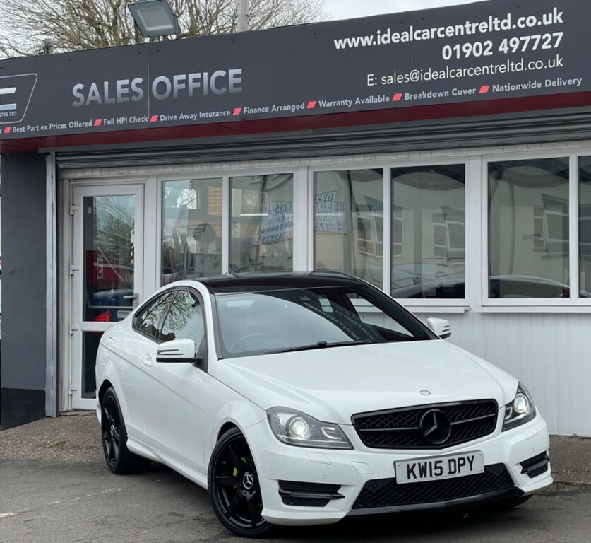 Compare Mercedes-Benz C Class 1.6 Amg Sport Edition Coupe G-tronic E KW15DPY White