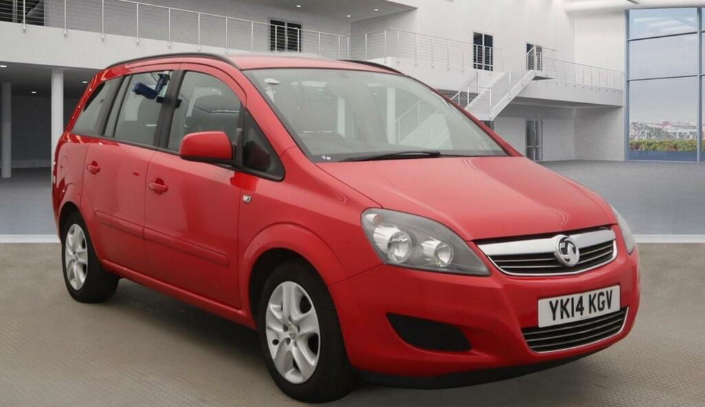Compare Vauxhall Zafira 1.8I 120 Exclusiv YK14KGV Red