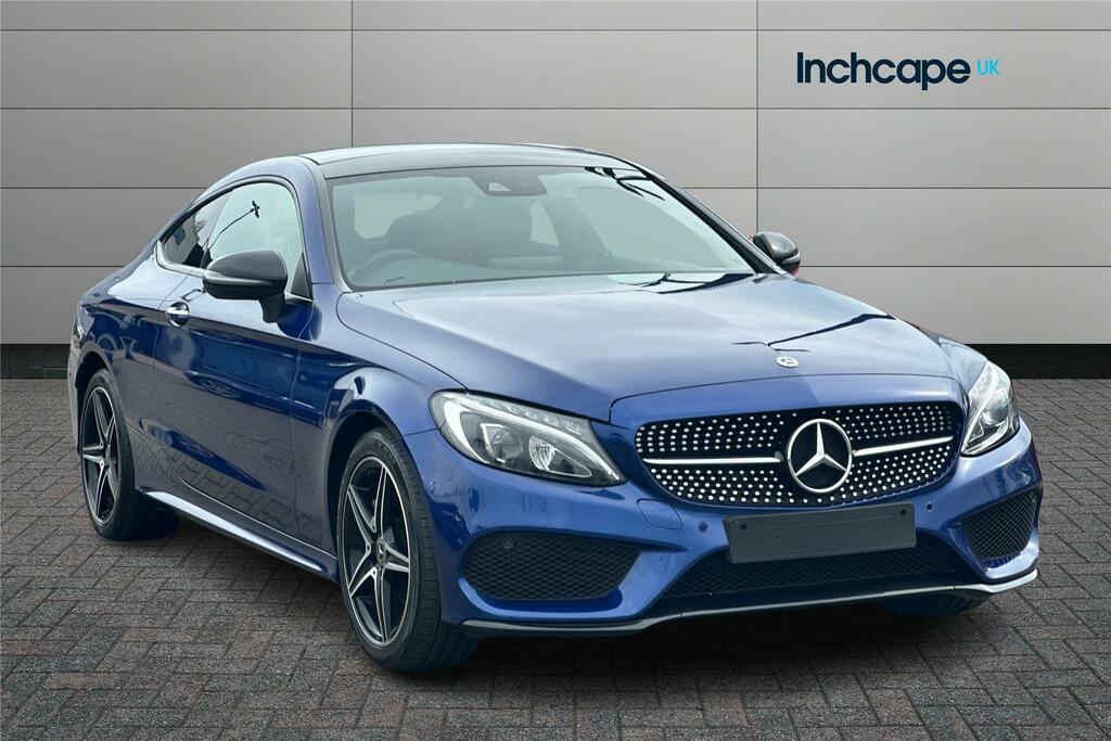 Compare Mercedes-Benz C Class C200 Amg Line Premium Plus 9G-tronic OU18XEE Blue