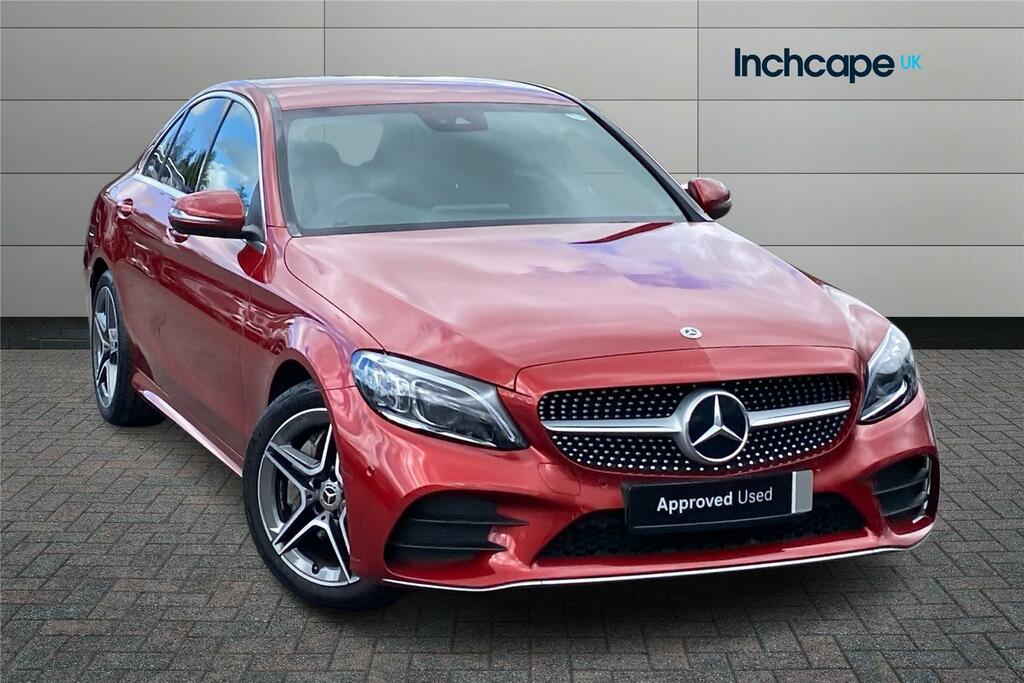 Compare Mercedes-Benz C Class C300 Amg Line 9G-tronic DK21WHF Red