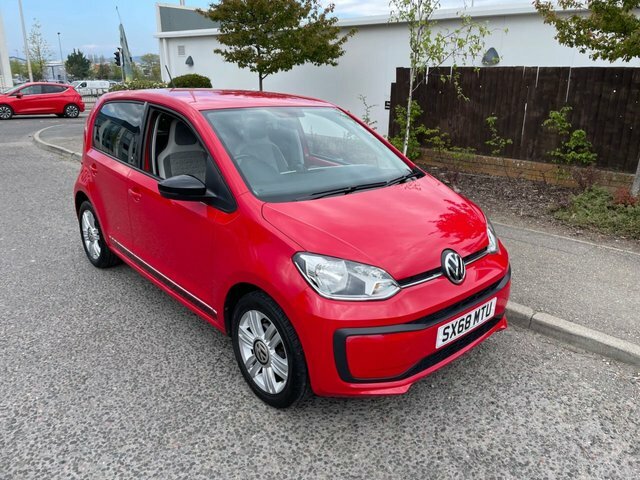 Compare Volkswagen Up 1.0 Up By Beats 74 Bhp SX68MTU Red