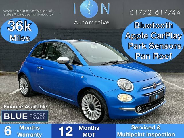 Compare Fiat 500 Mirror Apple Carplay, Panroof, Park Sensors PK18SRO Blue