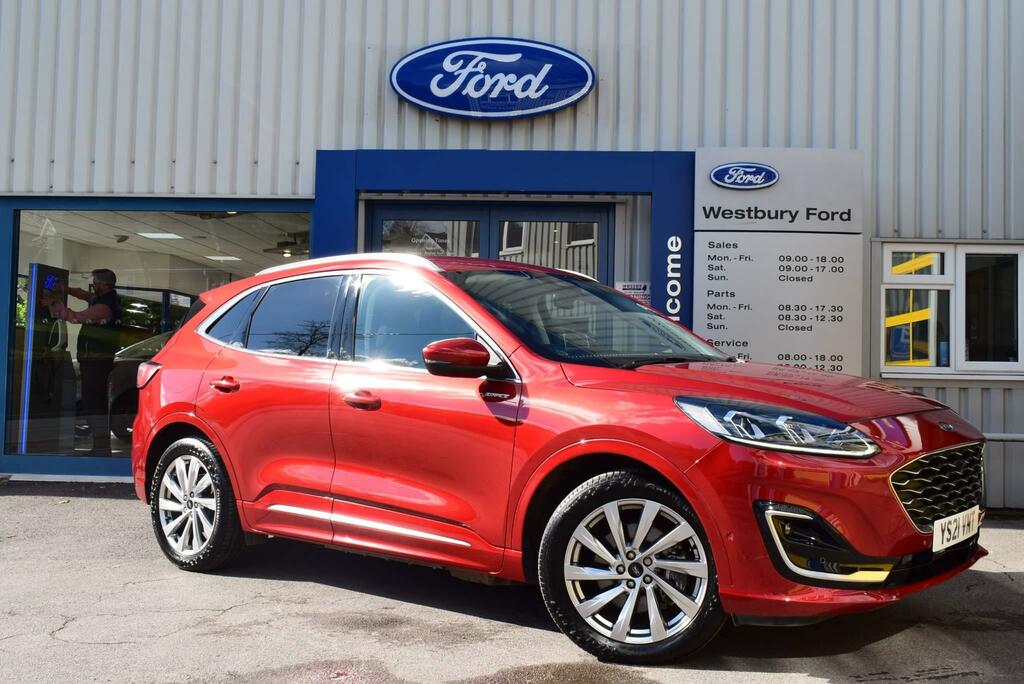 Compare Ford Kuga 2.5 Duratec 14.4Kwh Vignale Cvt Euro 6 Ss YS21VNT Red