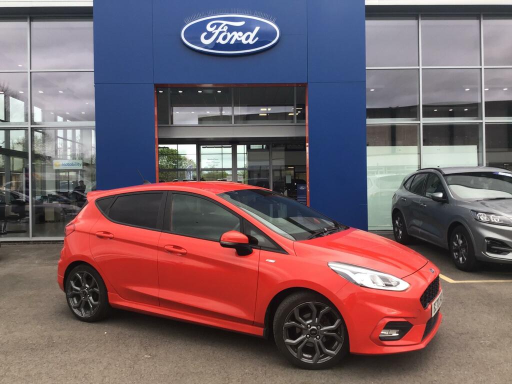 Compare Ford Fiesta 1.0T Ecoboost Mhev St-line Edition Euro 6 Ss BG70CVD Red