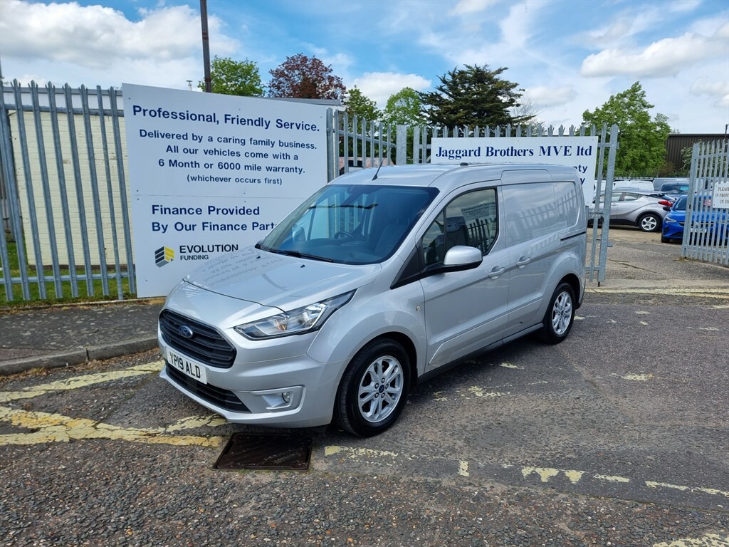Compare Ford Transit Connect 1.5 200 Ecoblue Limited Panel Van Manua YP19ALD Silver