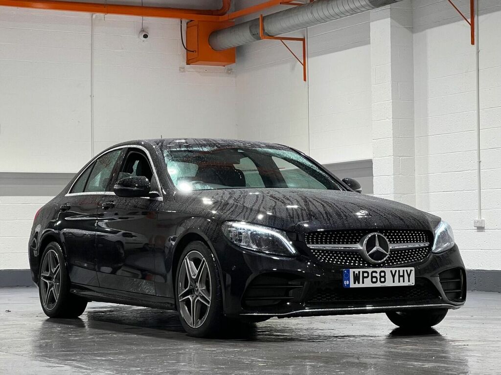 Mercedes-Benz C Class Saloon 2.0 C220d Amg Line Premium G-tronic Euro Black #1