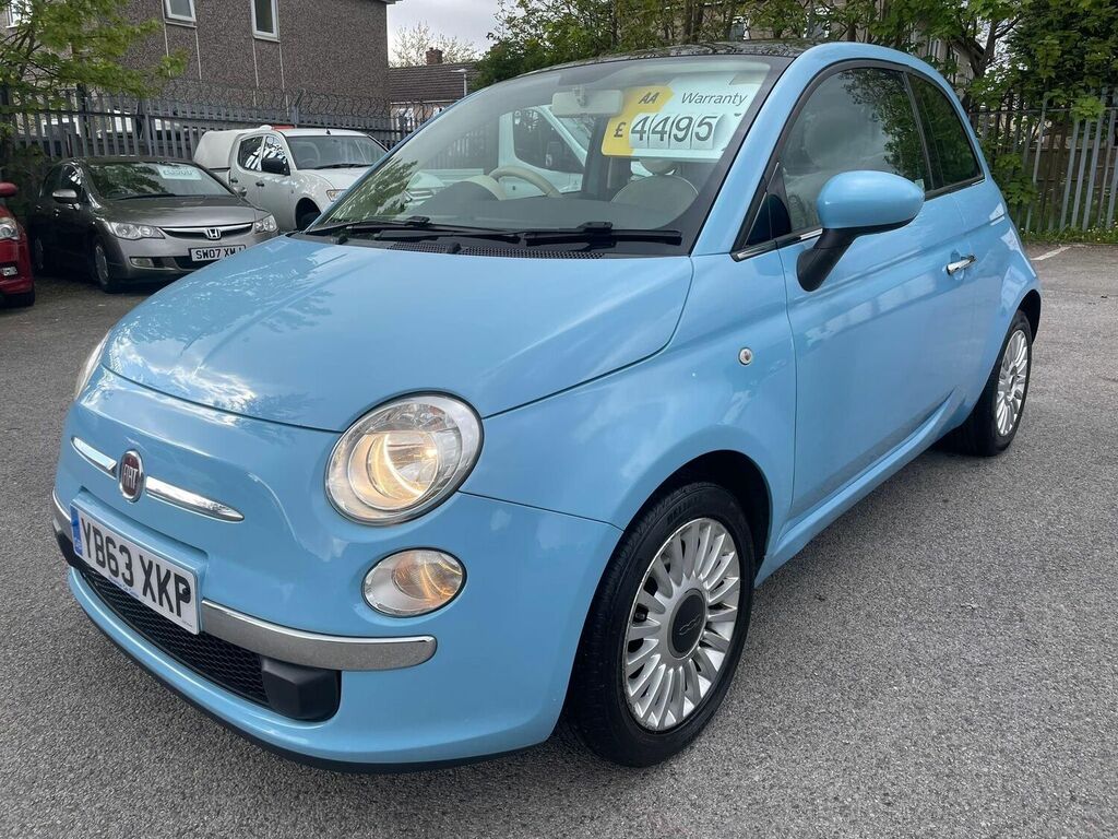 Compare Fiat 500 Hatchback 1.2 Lounge Euro 6 Ss 201363 YB63XKP Blue