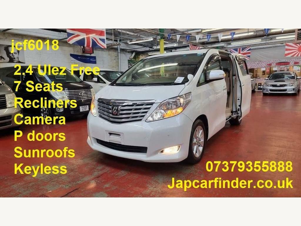 Compare Toyota Alphard 2.4 Recliners Sunroof P Doors Cameras  White