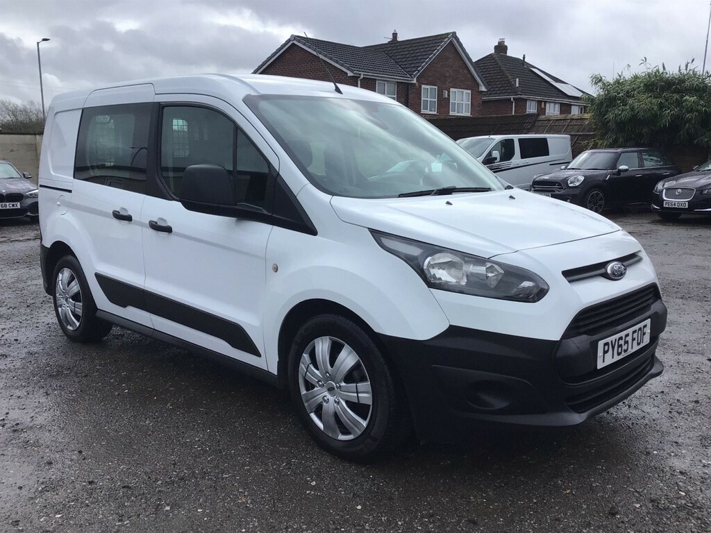 Compare Ford Transit Connect 1.6 Tdci 220 Crew Van L1 H1 6Dr PY65FOF White