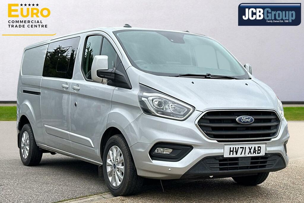 Compare Ford Transit Custom 2.0 320 Ecoblue Limited Crew Van L2 H1 Euro 6 Ss HV71XAB Silver
