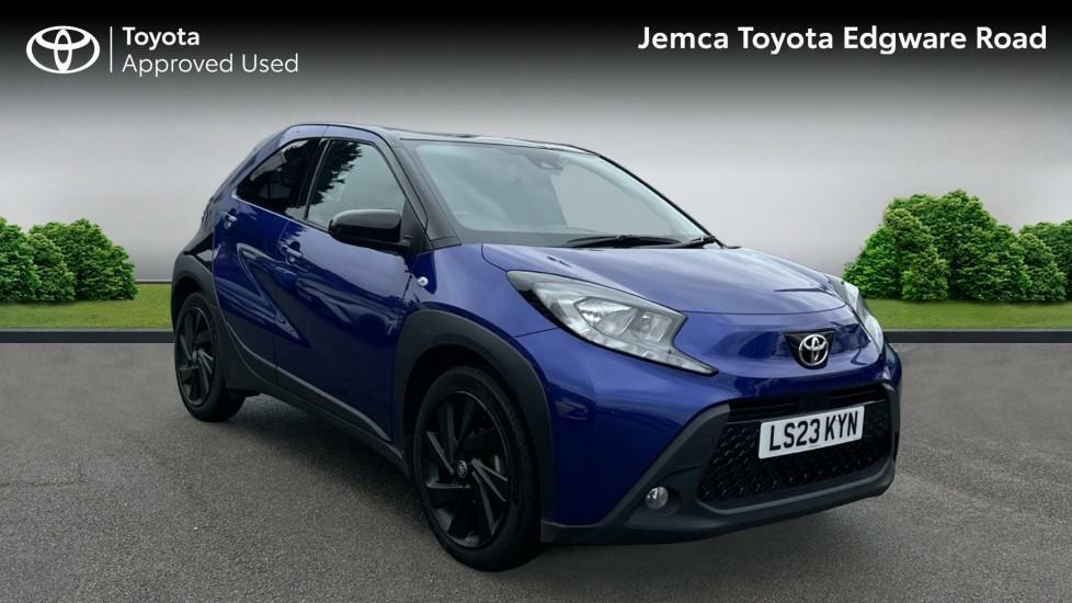 Compare Toyota Aygo X 1.0 Vvt-i Edge X-shift Euro 6 Ss LS23KYN Blue