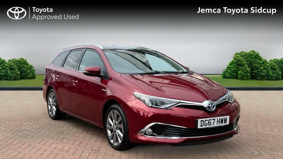 Compare Toyota Auris 1.8 Vvt-h Excel Touring Sports Cvt Euro 6 Ss DG67HWW Red
