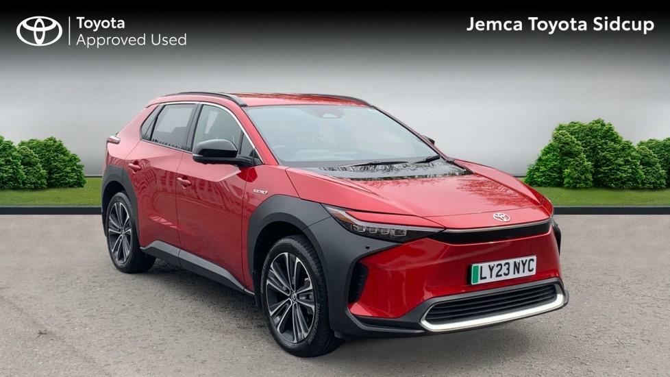 Compare Toyota bZ4X 71.4 Kwh Vision Awd 11Kw Obc LY23NYC Red