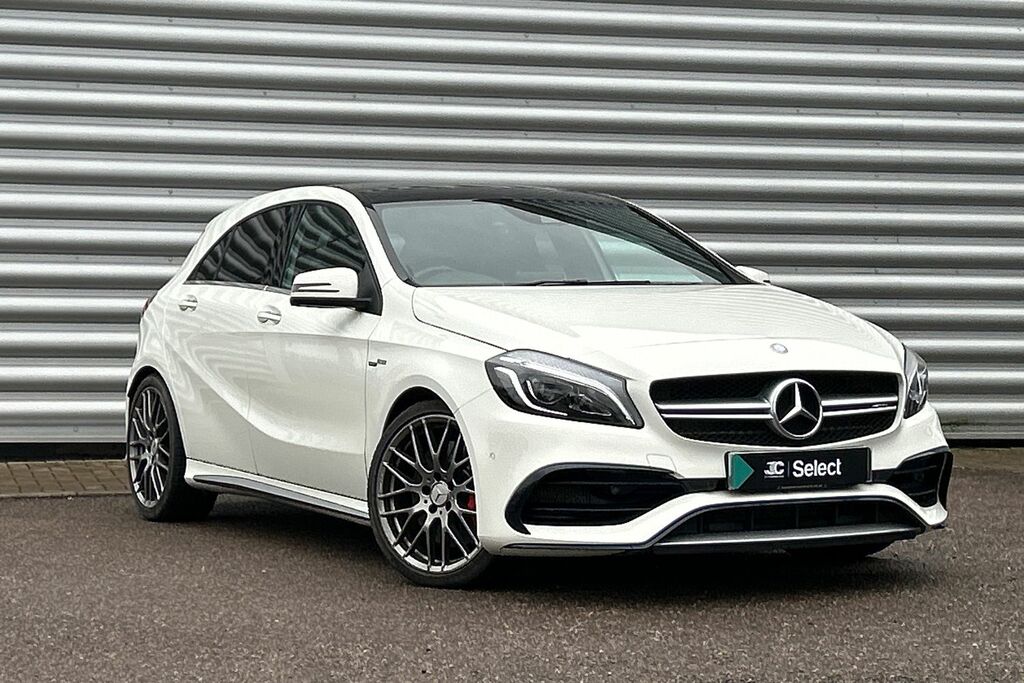 Compare Mercedes-Benz A Class 2.0 A45 Amg Spds Dct 4Matic Euro 6 Ss SW66WNX White