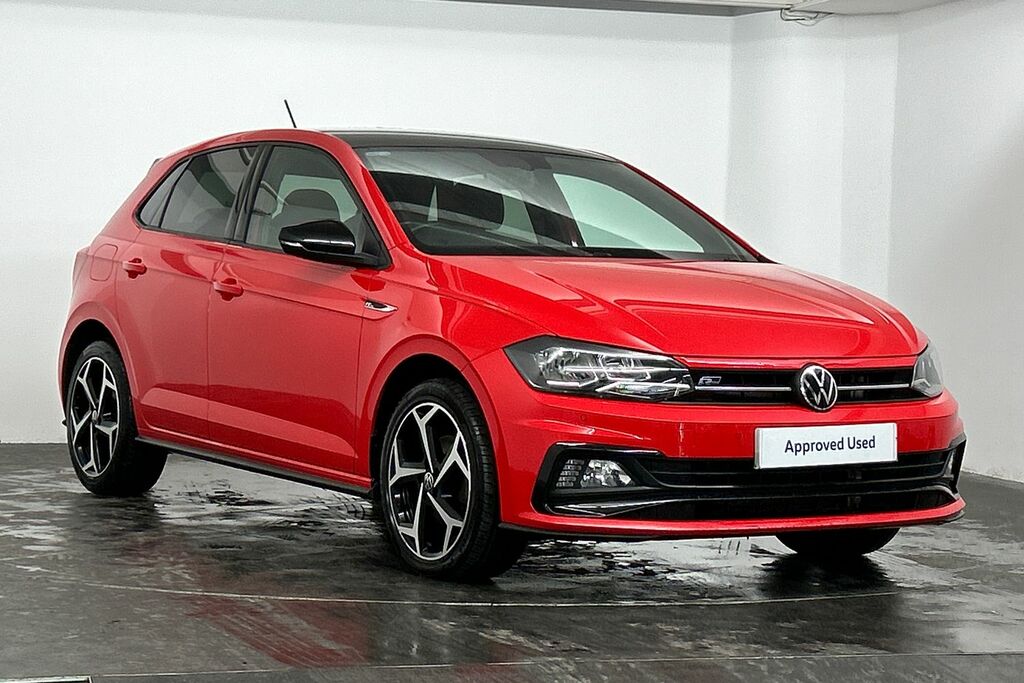 Compare Volkswagen Polo Mk6 Hatchback 1.0 Tsi 110Ps R-line SV21XMB Red