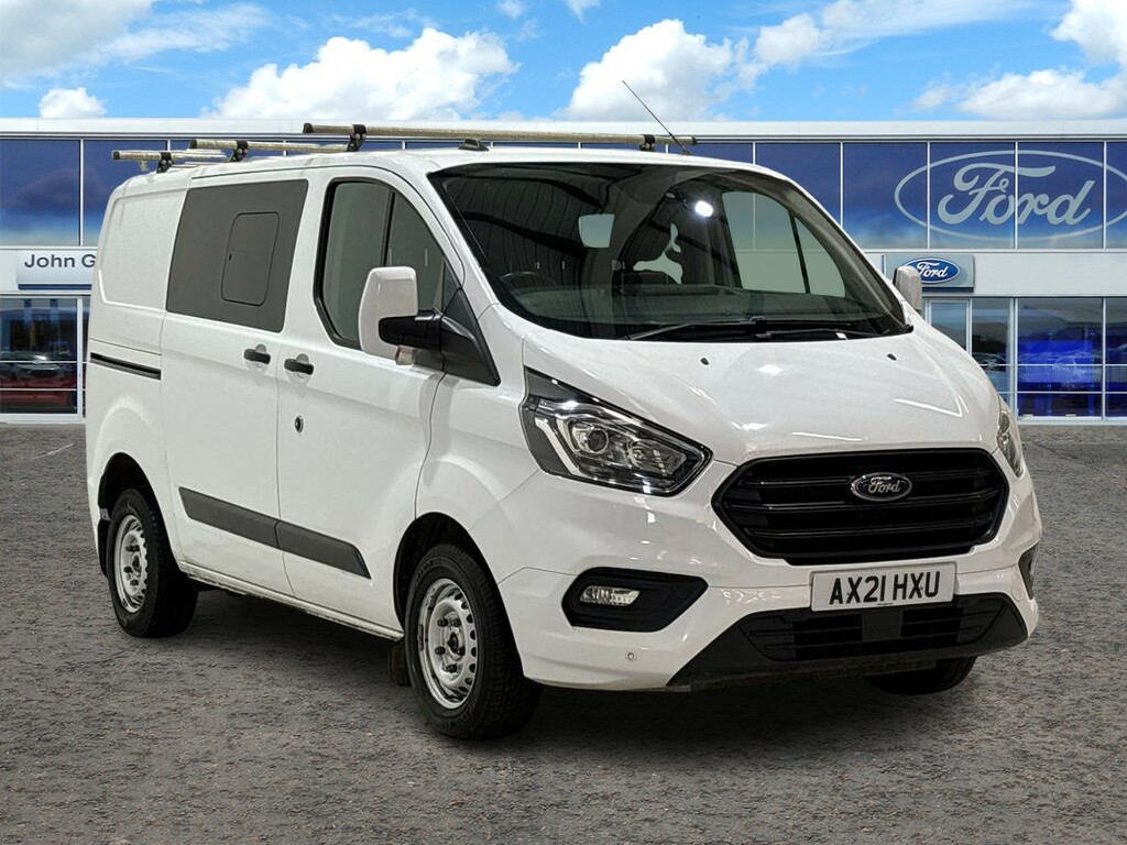 Compare Ford Transit Custom 2.0 Ecoblue 130Ps Low Roof Dcab Trend Van Panel V AX21HXU White