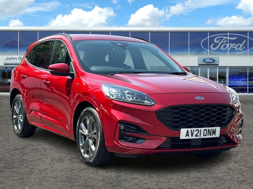 Compare Ford Kuga 2.0 Ecoblue Mhev St-line Edition Estate AV21ONM Red
