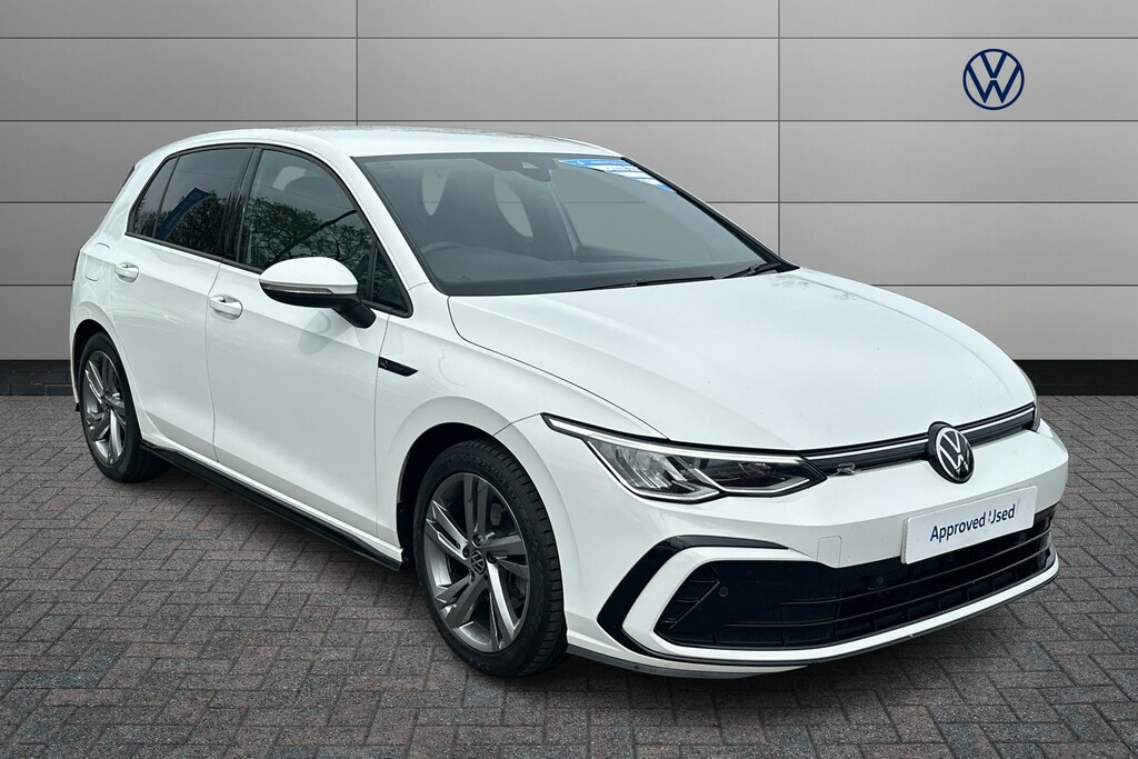 Compare Volkswagen Golf 1.5 Etsi 150 R-line Dsg AF21XXB White