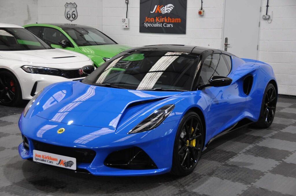 Compare Lotus Emira Coupe 3.5 V6 First Edition Euro 6 202373 AO73GXZ Blue
