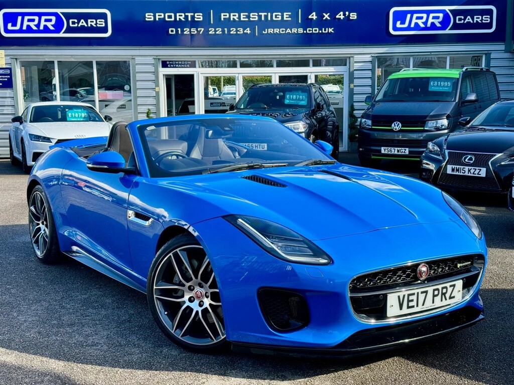 Compare Jaguar F-Type 3.0 V6 R-dynamic Euro 6 Ss VE17PRZ Blue