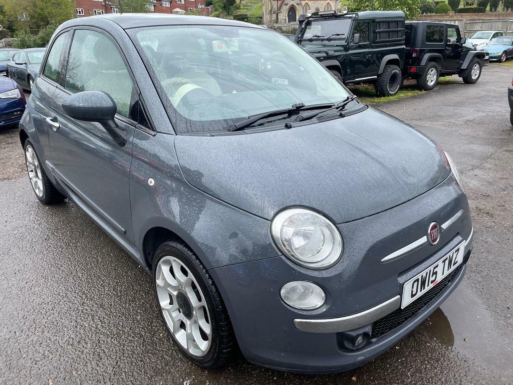 Compare Fiat 500 1.2 Eco Lounge Euro 6 Ss OW15TWZ Grey