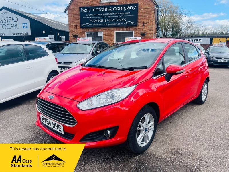 Compare Ford Fiesta Zetec BV64NNE Red