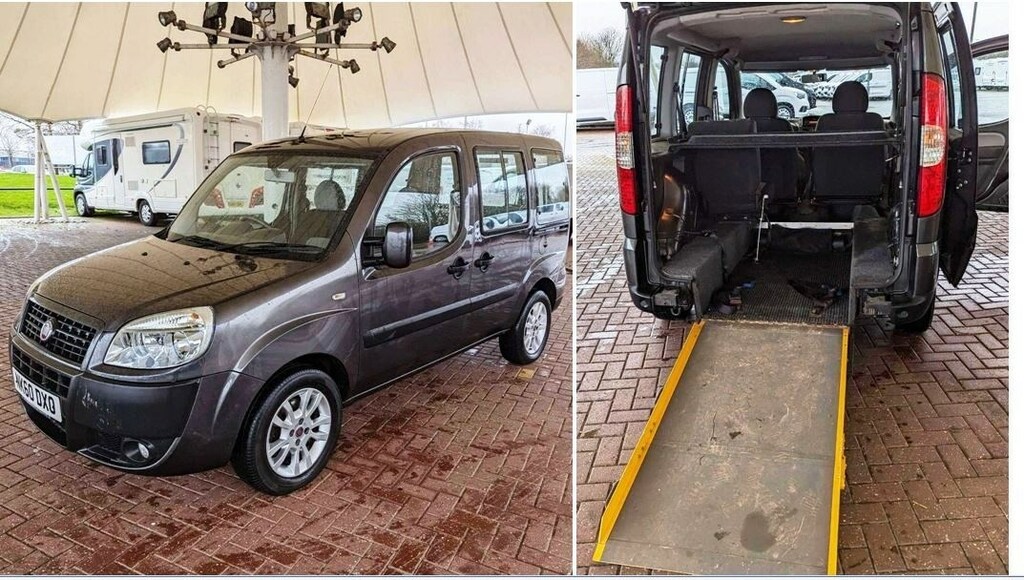 Compare Fiat Doblo 1.4 8V Dynamic High Roof Wheelchair Accessible NK60DXO Grey