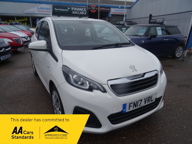 Compare Peugeot 108 Active, Free Nationwide Delivery FN17VRL White