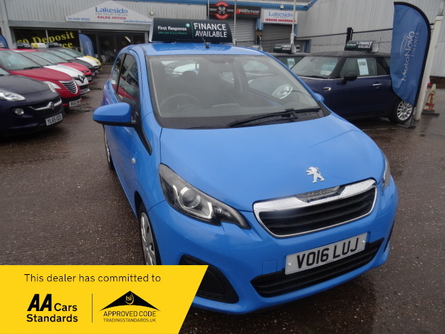 Compare Peugeot 108 Active, Free Nationwide Delivery VO16LUJ Blue