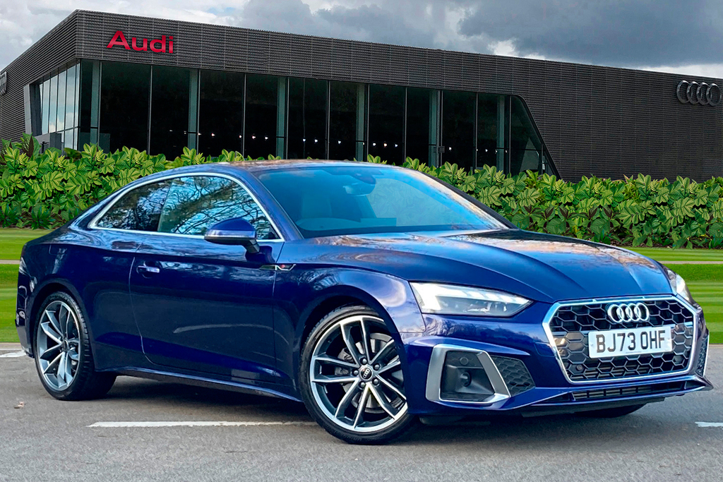 Compare Audi A5 Coup- S Line 35 Tfsi 150 Ps S Tronic BJ73OHF Blue