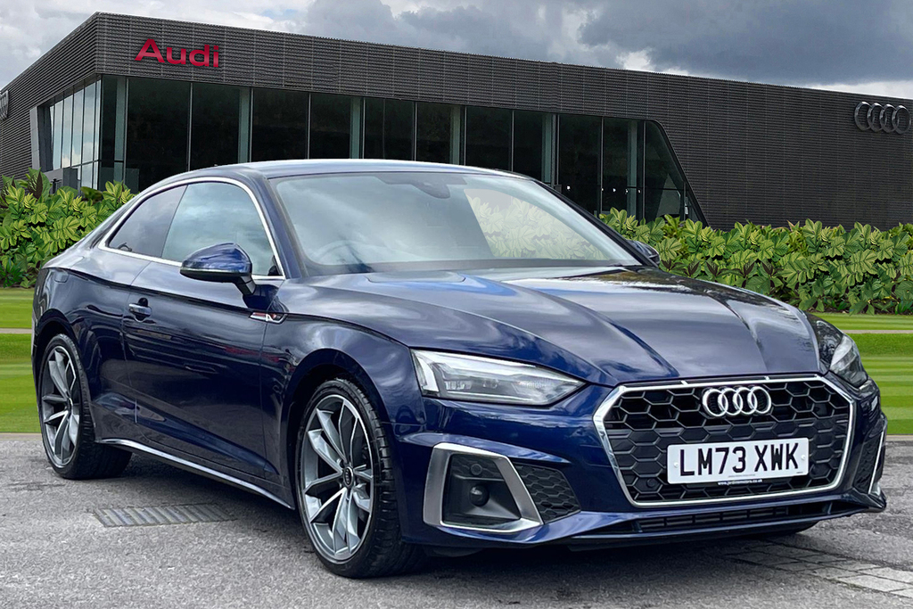 Compare Audi A5 Coup- My23.5 S Line 35 Tfsi 150 Ps S Tronic LM73XWK Blue