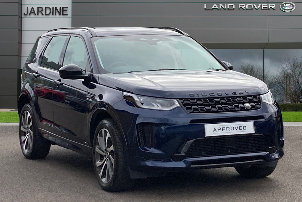 Compare Land Rover Discovery Sport 1.5 P300e R-dynamic Hse 5 Seat GV70VOY Blue