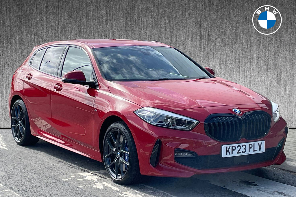 Compare BMW 1 Series 118D M Sport KP23PLV Red