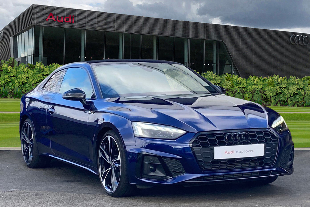Compare Audi A5 Coup- Black Edition 35 Tfsi 150 Ps S Tronic VK22JVN Blue