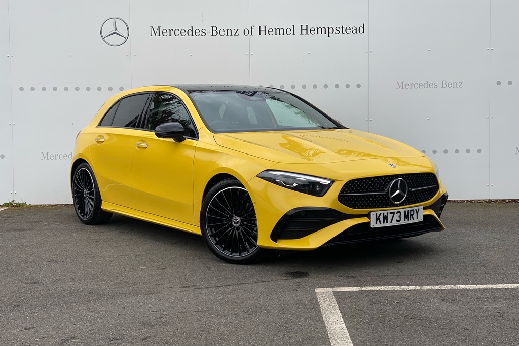 Compare Mercedes-Benz A Class A 200 Exclusive Launch Edition KW73MRY Yellow
