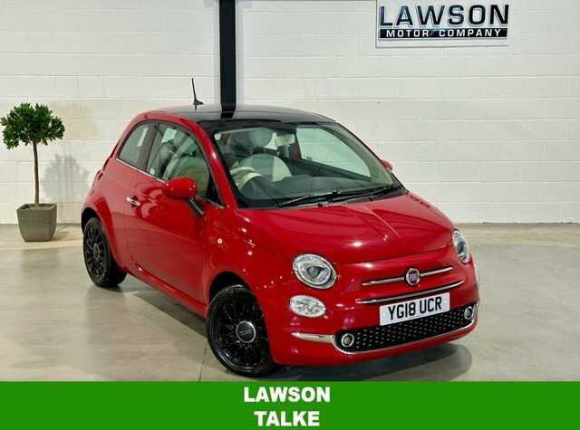 Compare Fiat 500 1.2 Lounge 69 Bhp YG18UCR Red