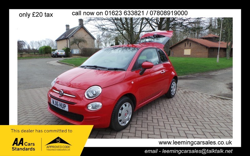 Compare Fiat 500 500 Pop WJ16HUP Red