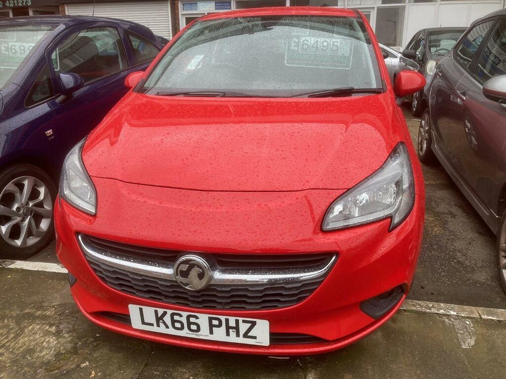 Compare Vauxhall Corsa 1.4 I LK66PHZ Red
