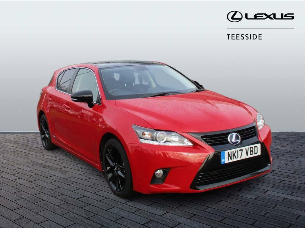 Compare Lexus CT 1.8 200H Sport Cvt Euro 6 Ss NK17VBD Red
