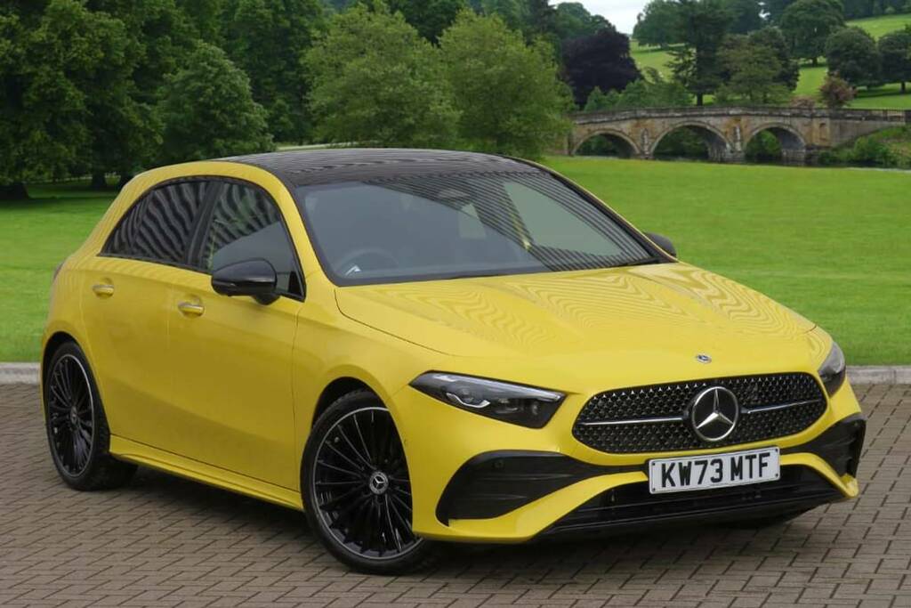 Compare Mercedes-Benz A Class A200 Exclusive Launch Edition KW73MTF Yellow