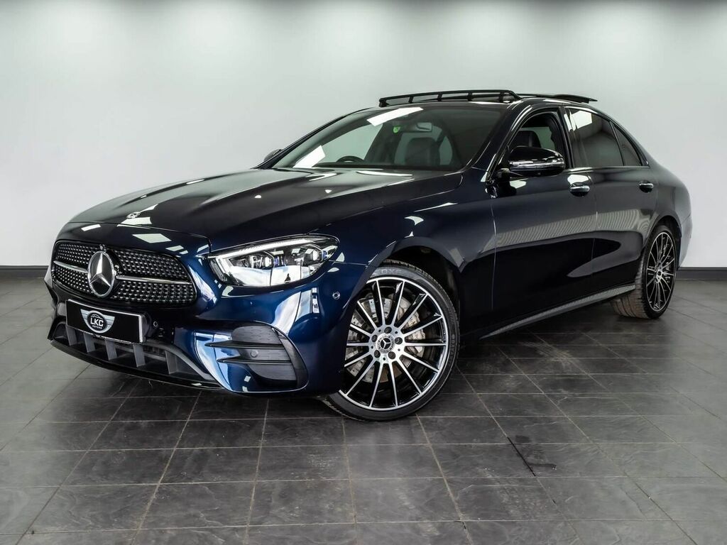 Compare Mercedes-Benz E Class Saloon 2.9 E400d Amg Line Night Edition Premium P FX21UJR Blue
