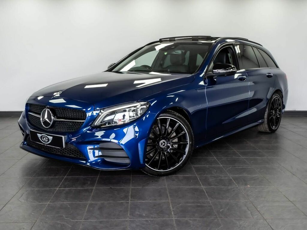 Compare Mercedes-Benz C Class Estate 2.0 C220d Amg Line Edition Premium Plus G LL21XXK Blue