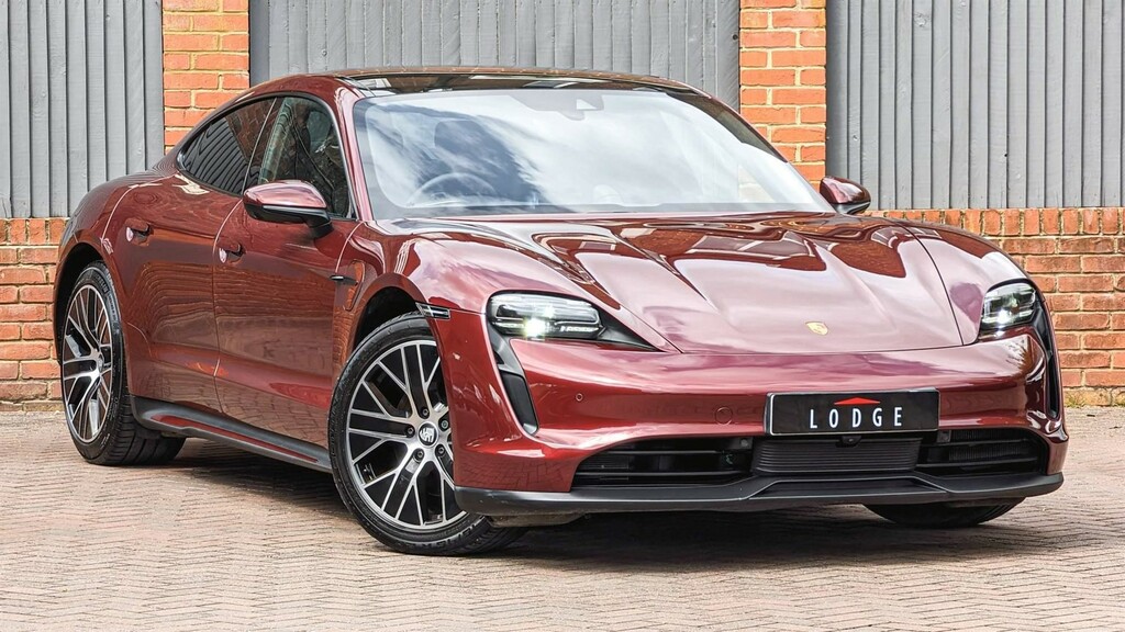 Compare Porsche Taycan Performance Plus 93.4Kwh Rwd 11Kw Charge KR72HTG Red